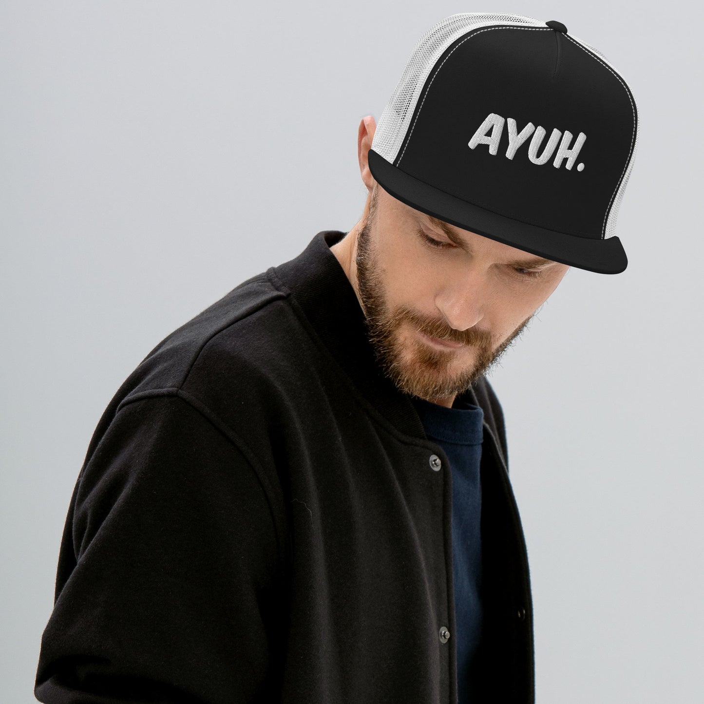 Ayuh Trucker Hat - Funny Maine Baseball Cap