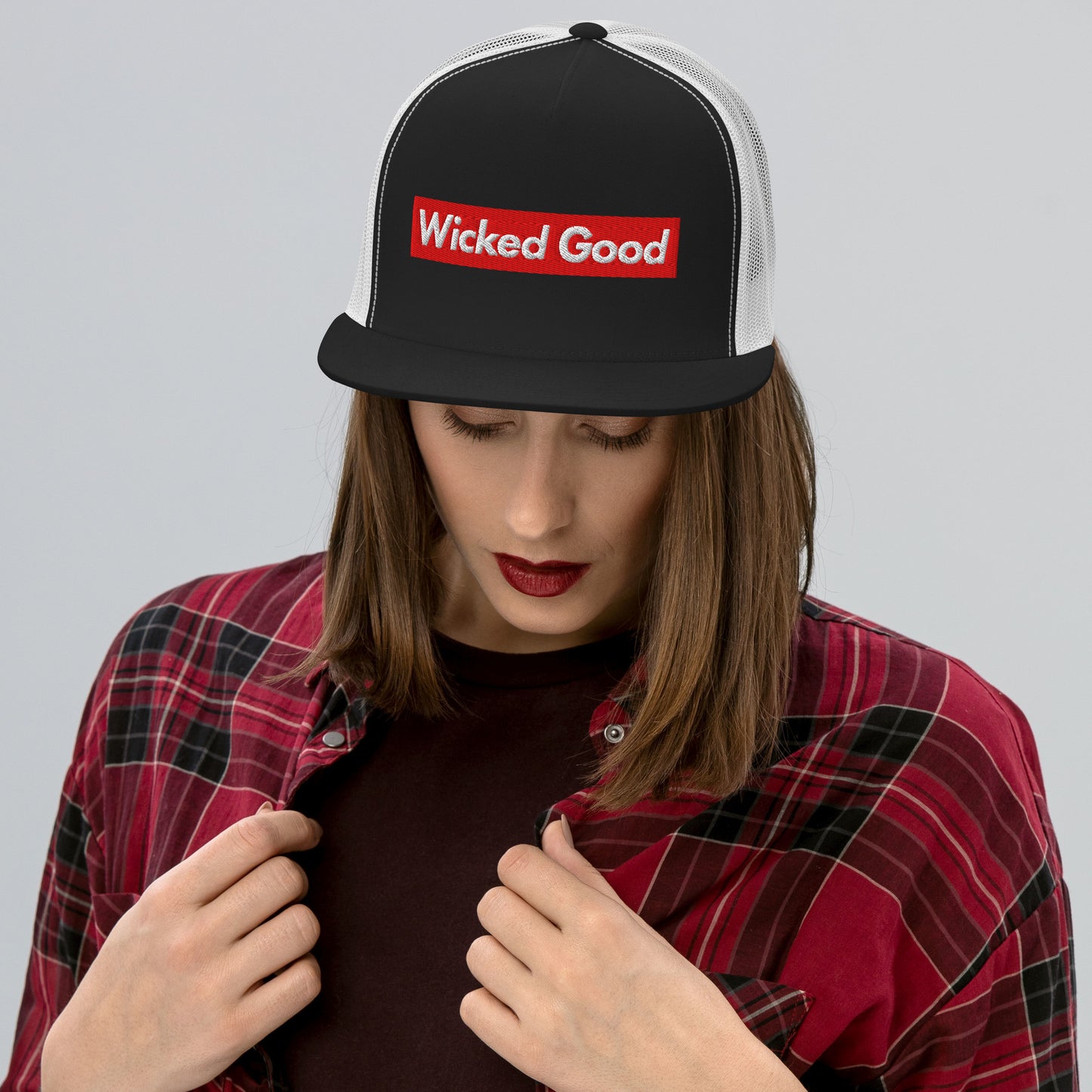 Wicked Good Trucker Hat - Funny Maine Baseball Cap