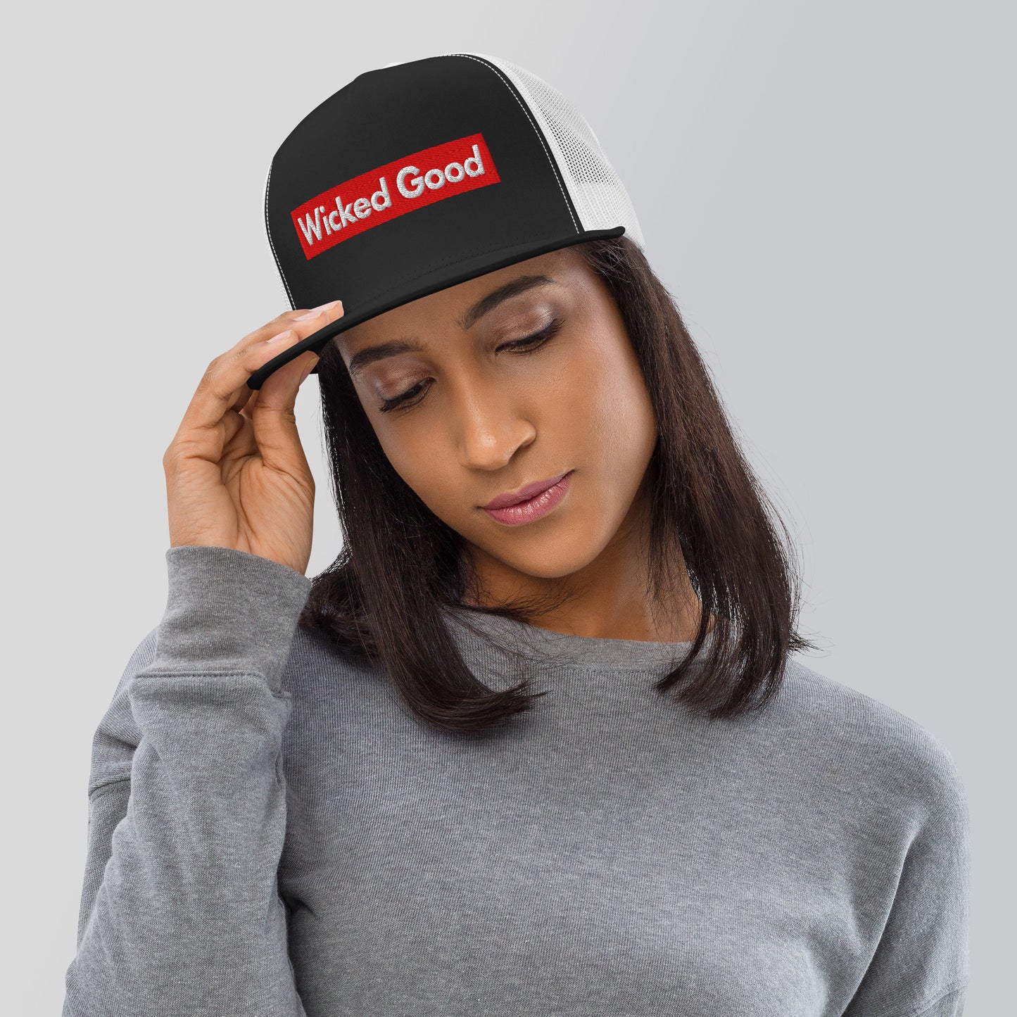 Wicked Good Trucker Hat - Funny Maine Baseball Cap