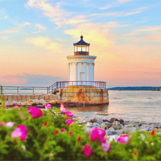 Sea Roses at Bug Light Photo