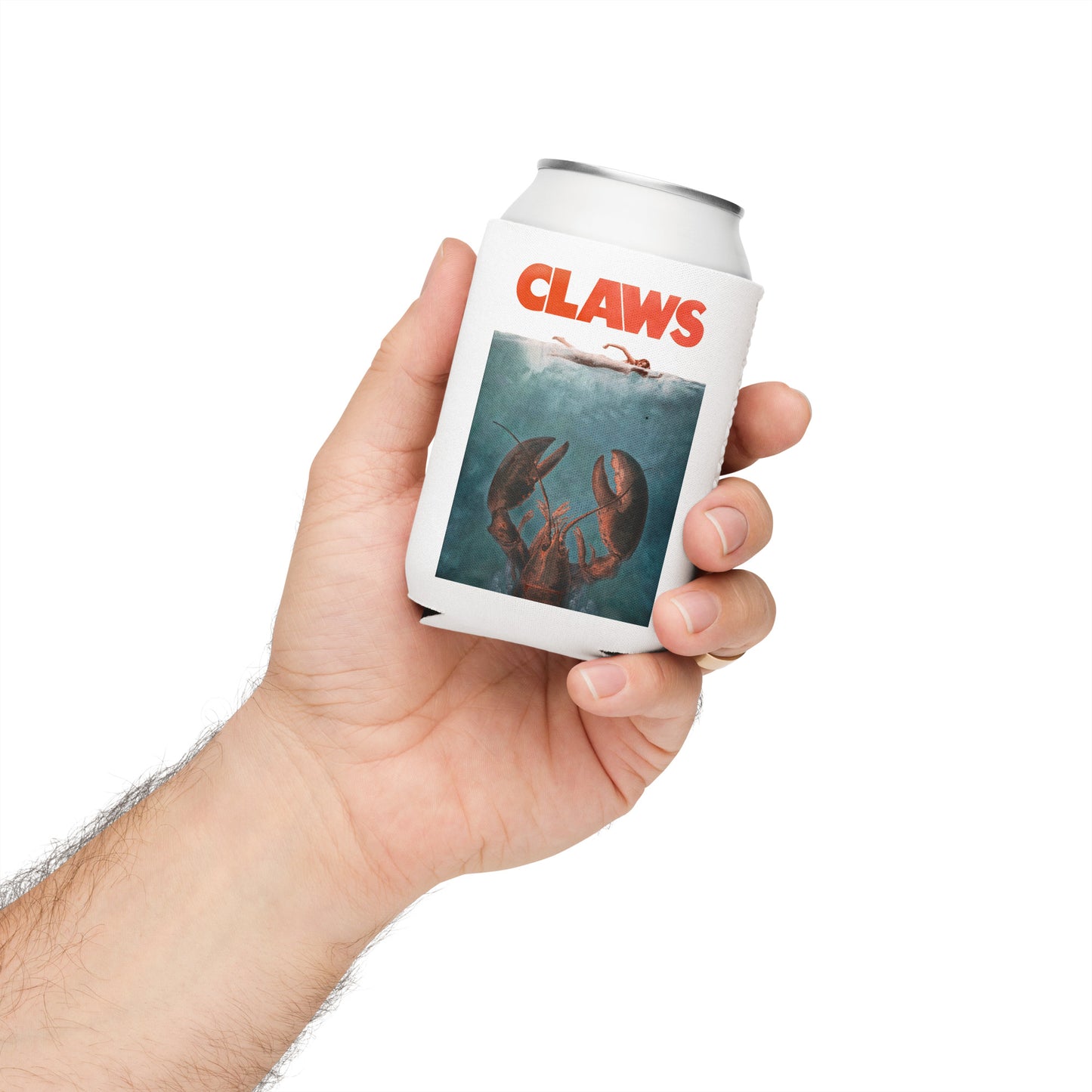 Claws Can Cooler - Funny Movie Poster Soda Can Koozie