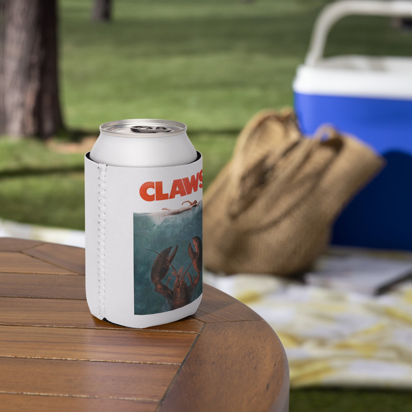 Claws Can Cooler - Funny Movie Poster Soda Can Koozie