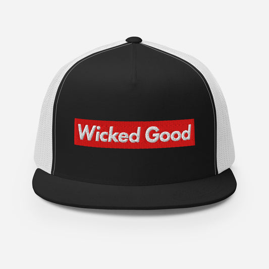 Wicked Good Trucker Hat - Funny Maine Baseball Cap