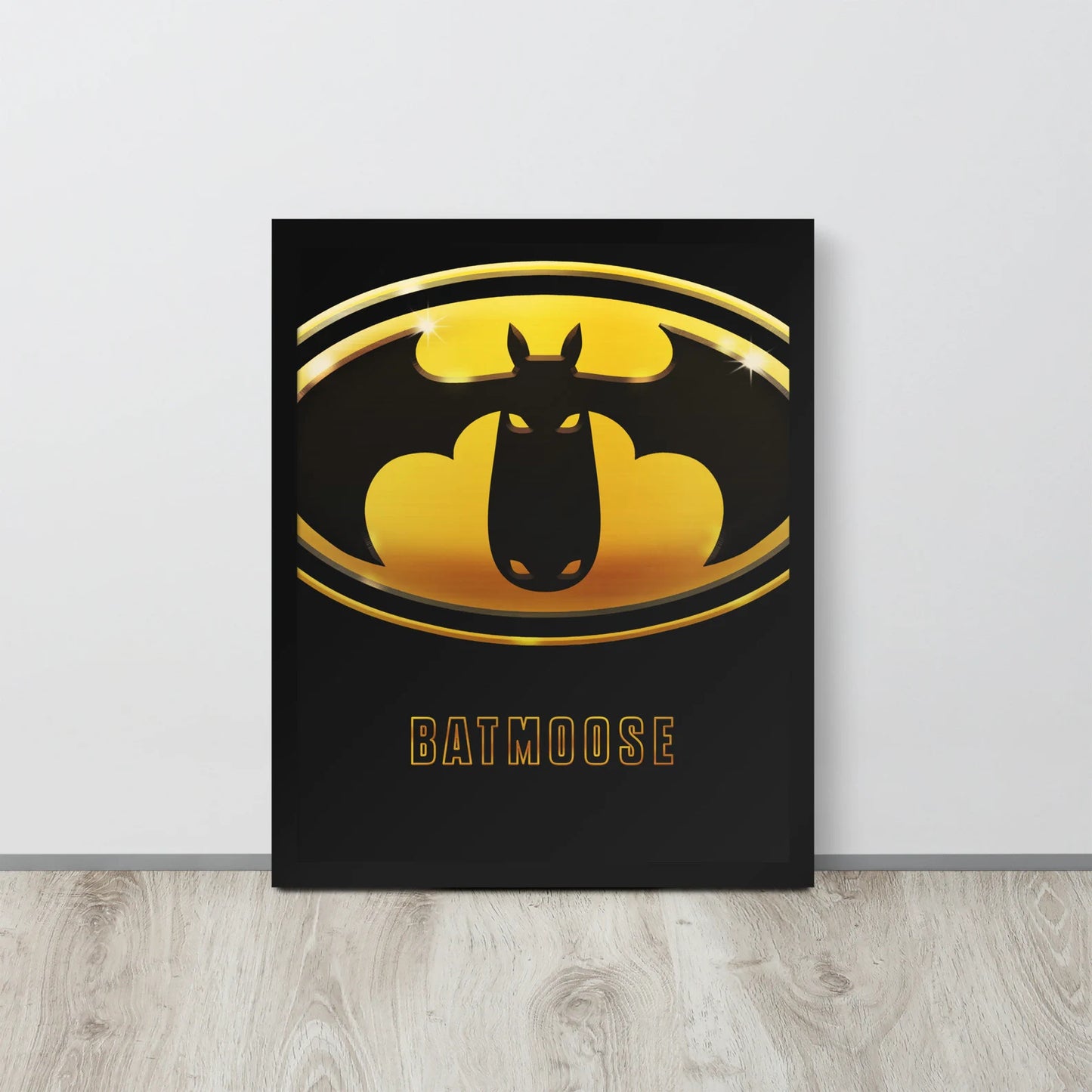 Batmoose Movie Poster - Funny Moose Superhero Art Print