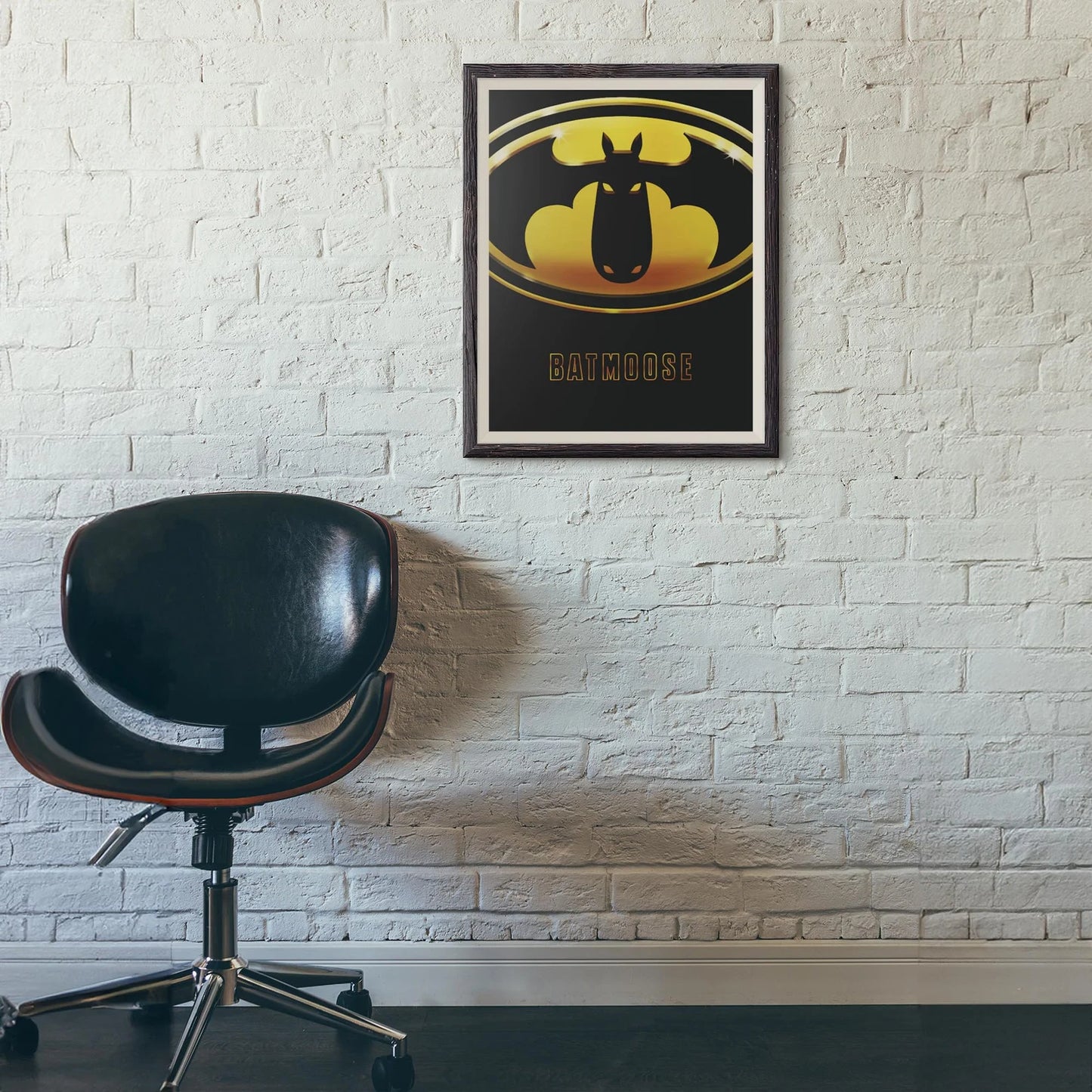 Batmoose Movie Poster - Funny Moose Superhero Art Print