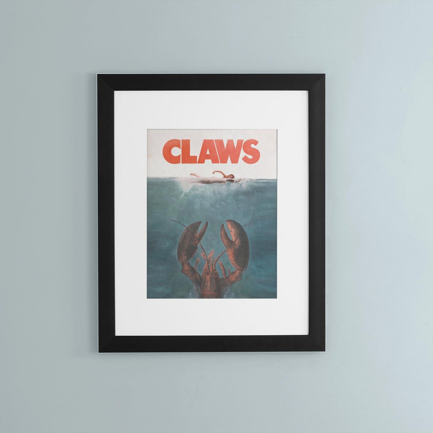 Claws Movie Poster - Funny Maine Lobster Art Print