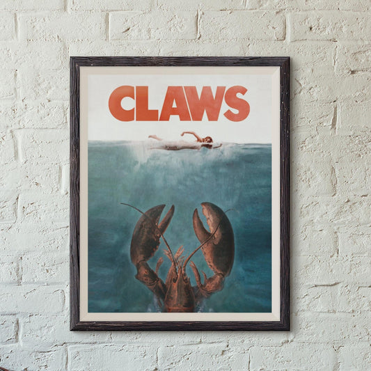 Claws Movie Poster - Funny Maine Lobster Art Print