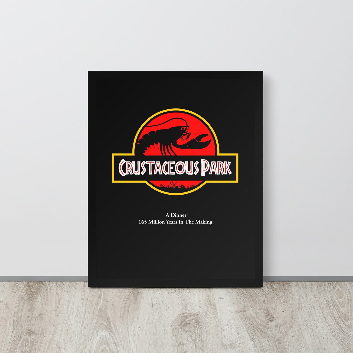 Crustaceous Park Movie Poster - Funny Maine Lobster Art Print