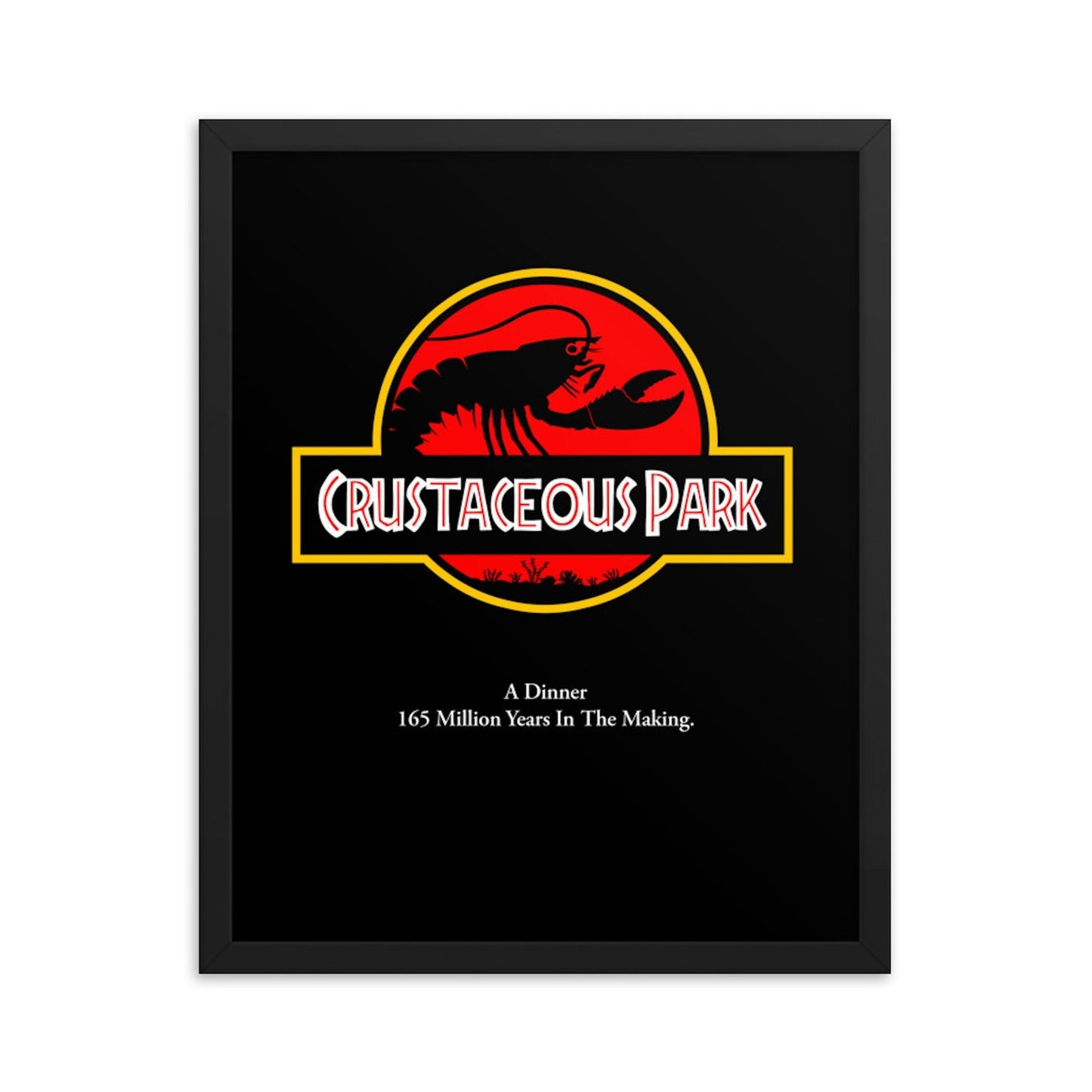 Crustaceous Park Movie Poster - Funny Maine Lobster Art Print