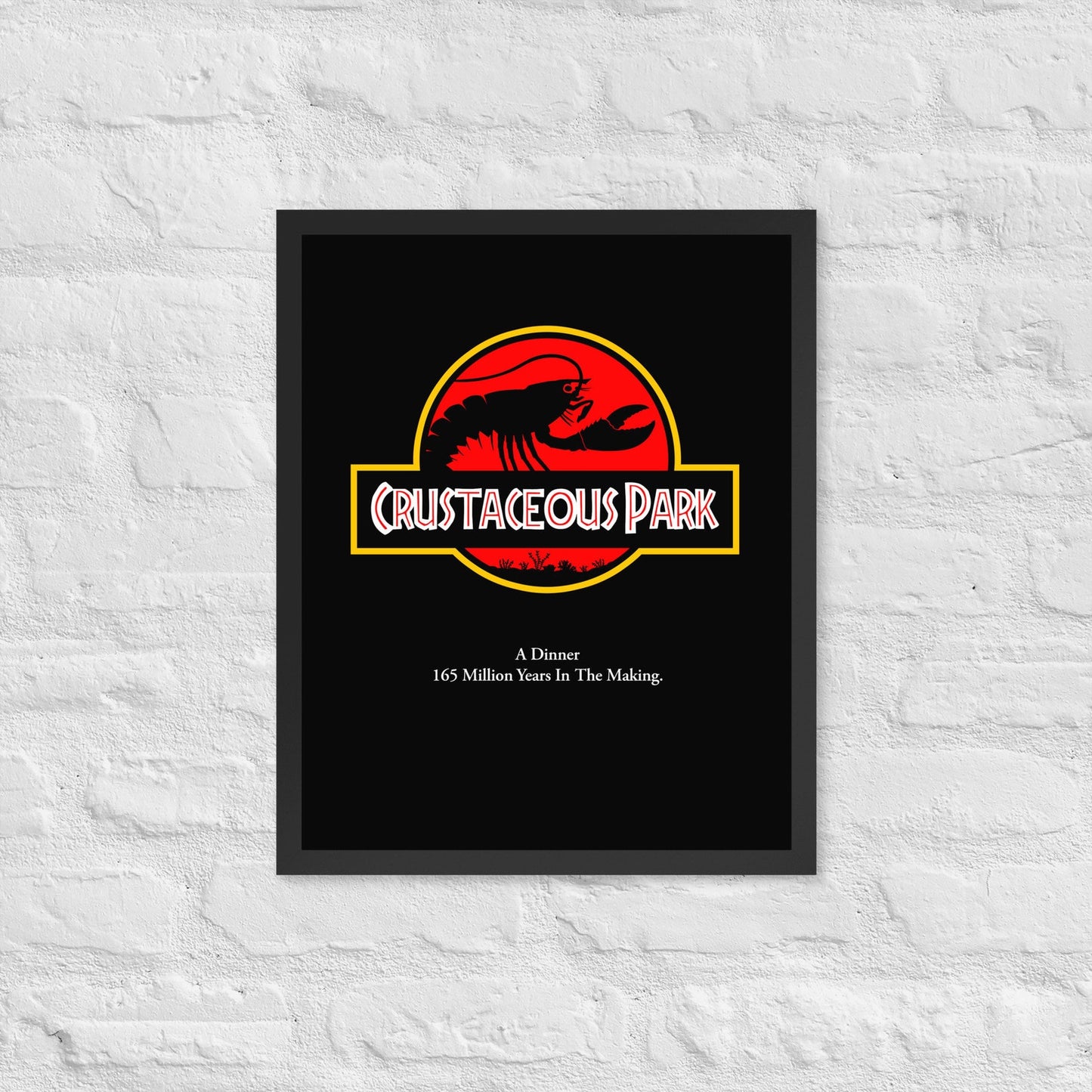 Crustaceous Park Movie Poster - Funny Maine Lobster Art Print