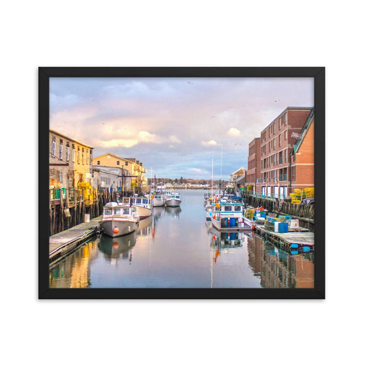 Lobster Boats at Portland Pier - Portland Maine Coast Photo