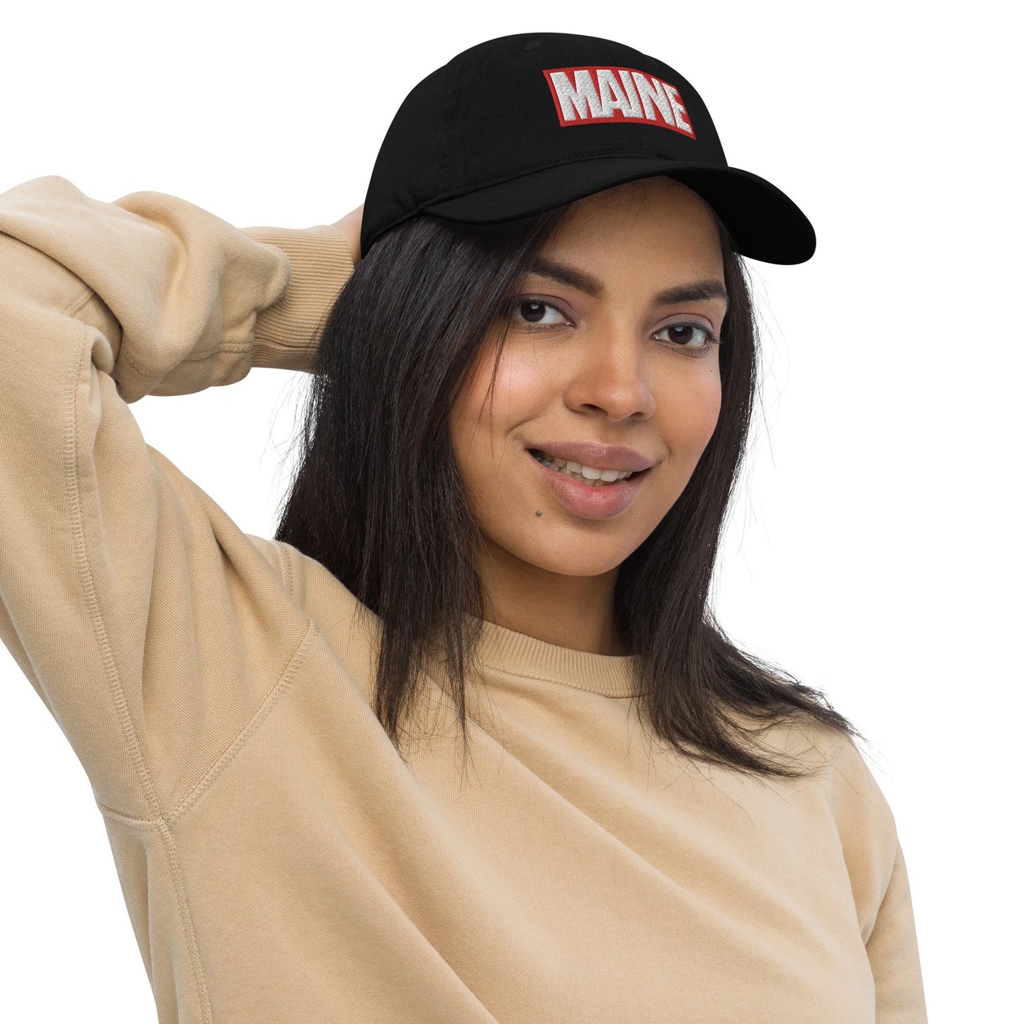 Maine Marvel Dad Hat - Funny Maine Comics Baseball Cap