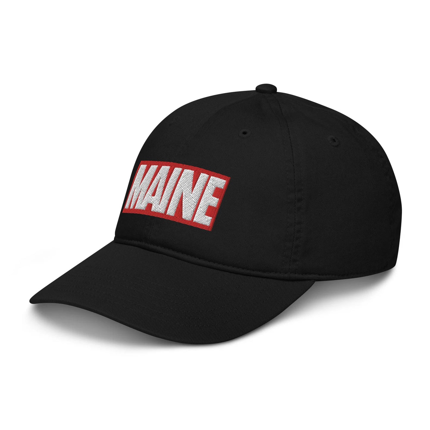 Maine Marvel Dad Hat - Funny Maine Comics Baseball Cap