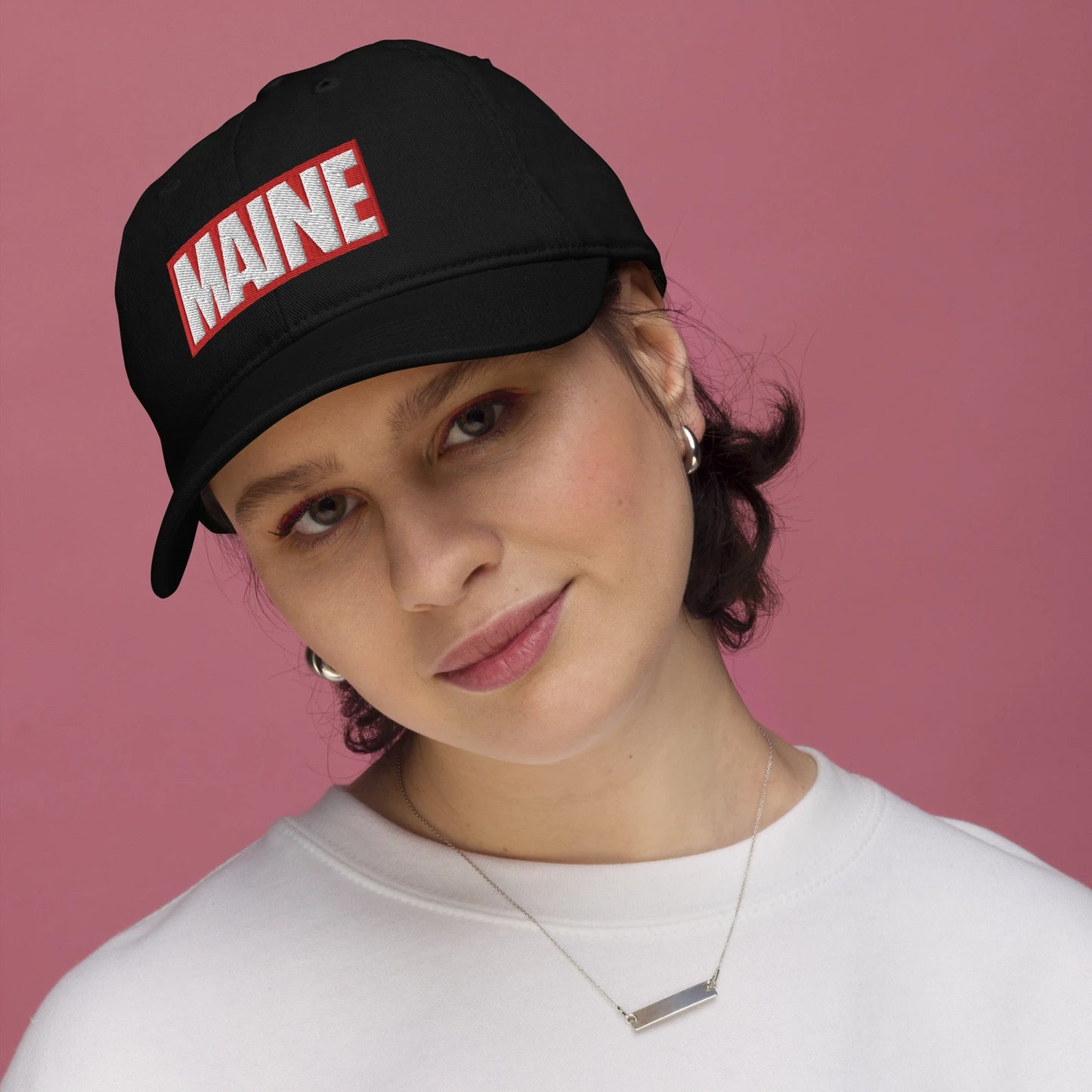 Maine Marvel Dad Hat - Funny Maine Comics Baseball Cap