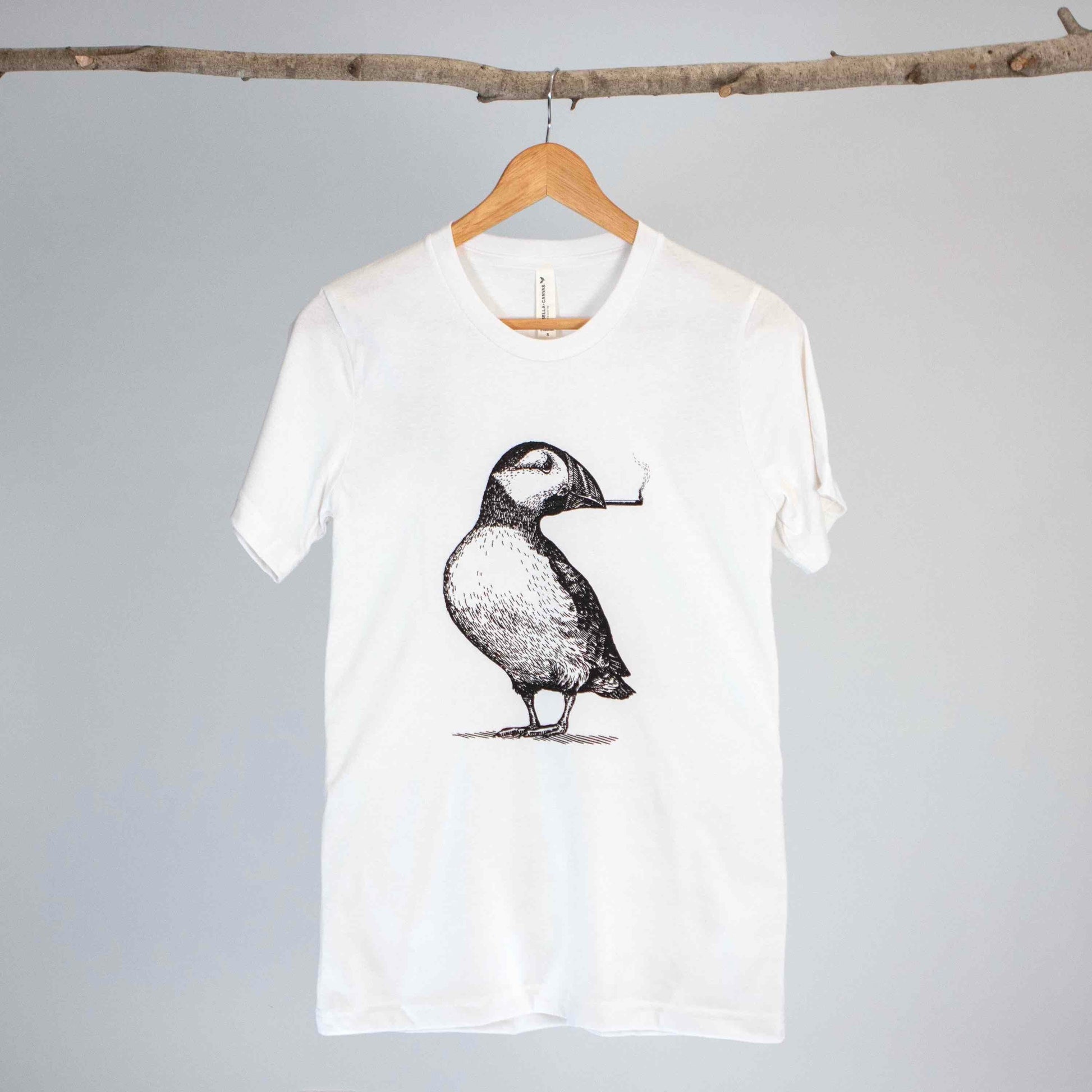 Puffin’ Puffin Eco-Tee - Sustainable Clothing - Funny Puffin Shirt - Organic and Recycled T-shirt - 420 Apparel - Maine Gift and Souvenir